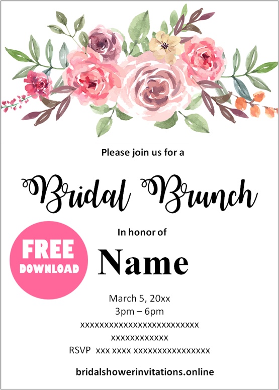 bridal brunch shower invitations