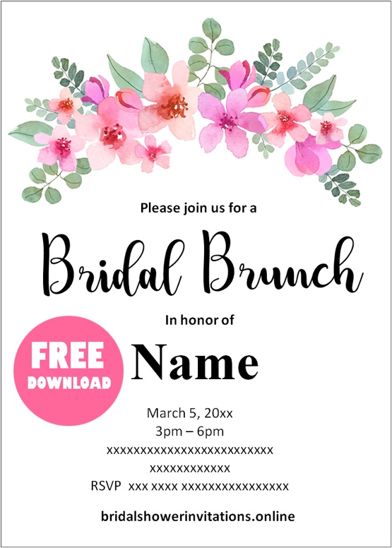 brunch bridal shower invitations