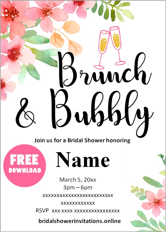 bridal shower invitations templates