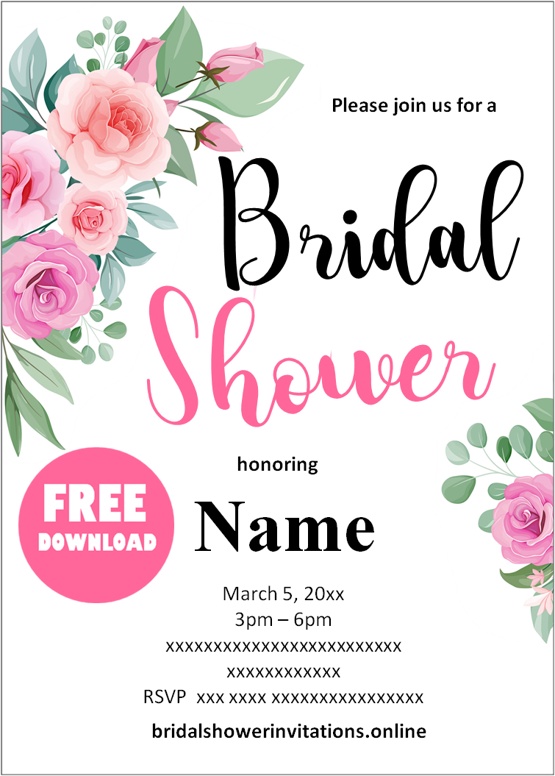 free bridal shower invitations