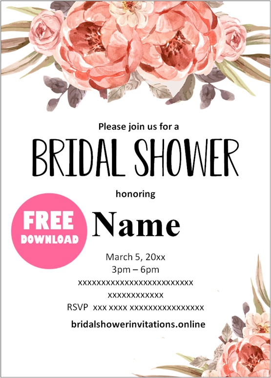 bridal shower invitations online