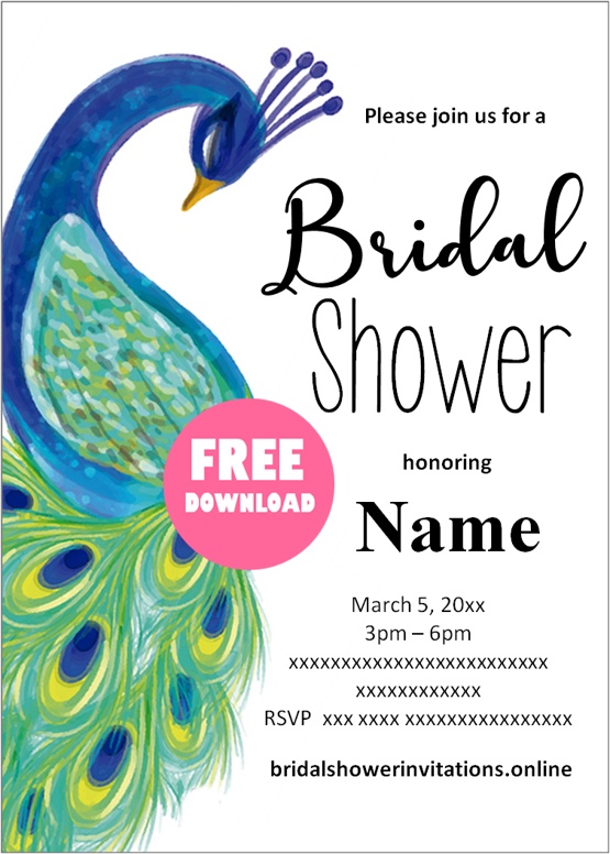 free bridal shower invitations