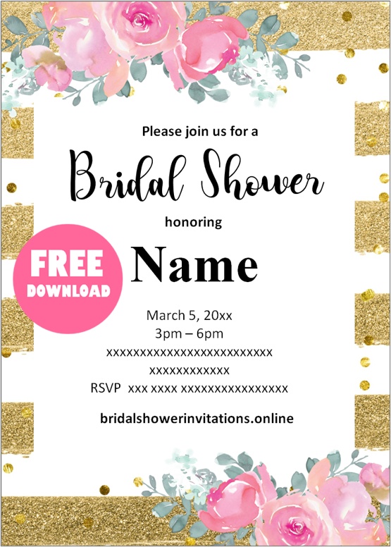 printable bridal shower invitations