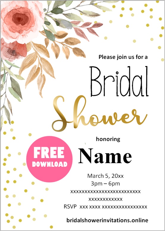 custom bridal shower invitations