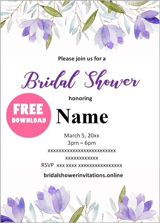 elegant bridal shower invitations