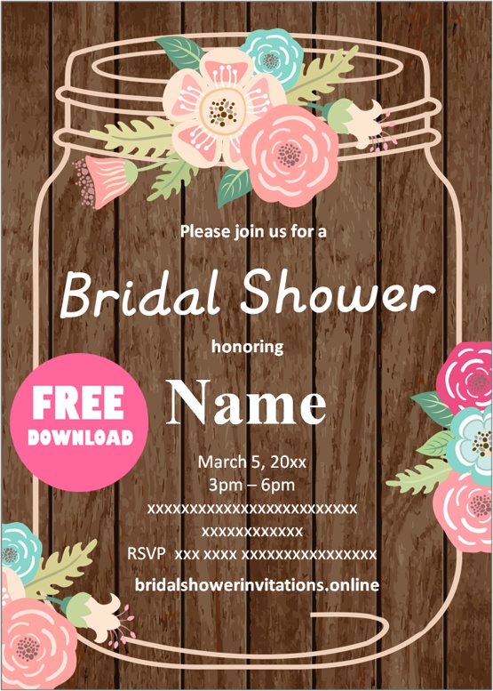 shower invitations bridal