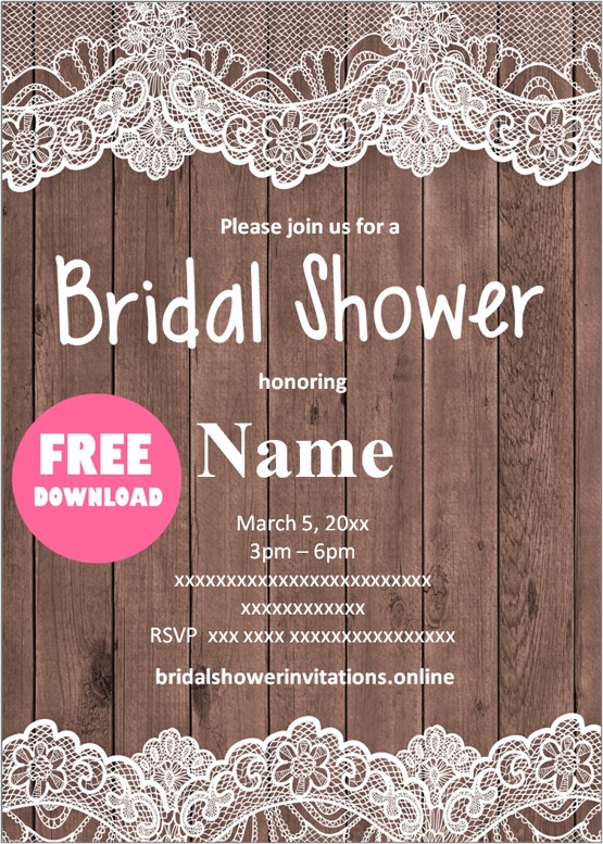 homemade bridal shower invitations