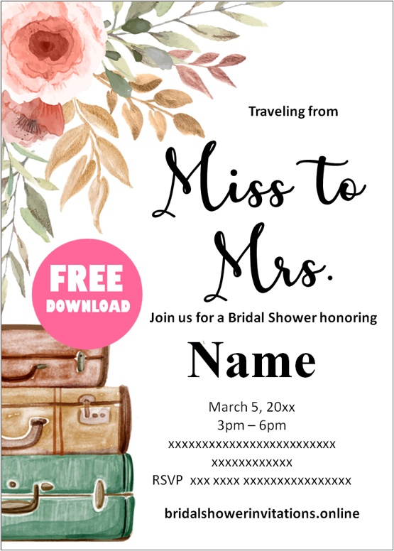 elegant bridal shower invitations