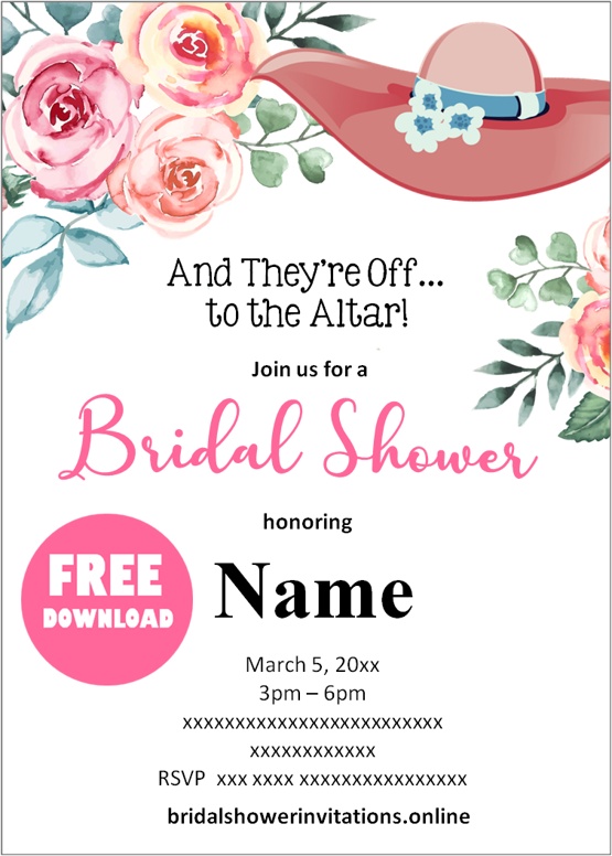 printable bridal shower invitations